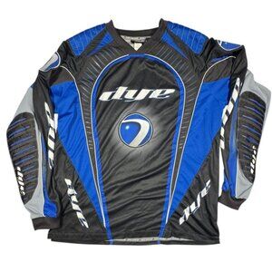 Dye Paintball Jersey XL Long Sleeve Padded Protective Black Blue